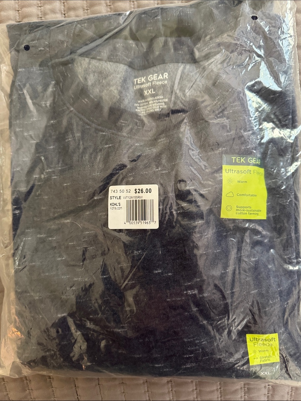 TEK GEAR Ultrasoft Fleece Pullover - Blue